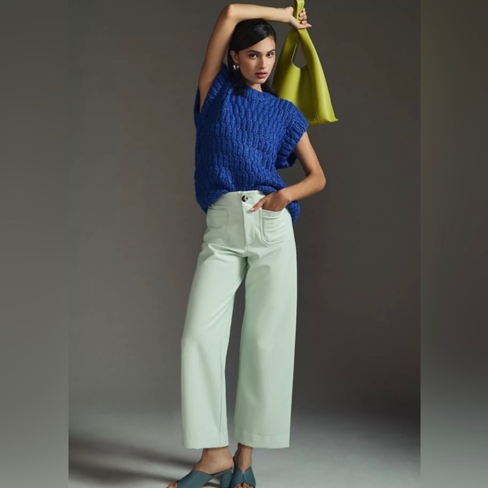 NWT Anthropologie faux leather pants